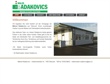 Tablet Screenshot of maler-radakovics.at